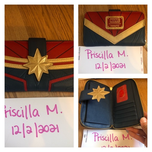 Loungefly Captain Marvel Wallet EUC - Picture 1 of 5